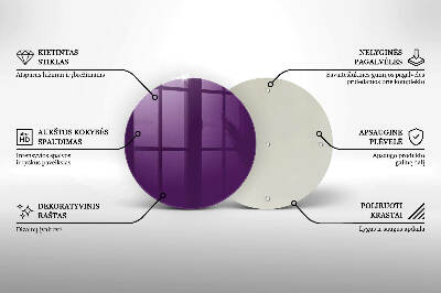 Grabkerze Untersetzer Violett