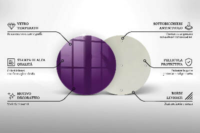 Grabkerze Untersetzer Violett
