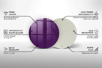 Grabkerze Untersetzer Violett