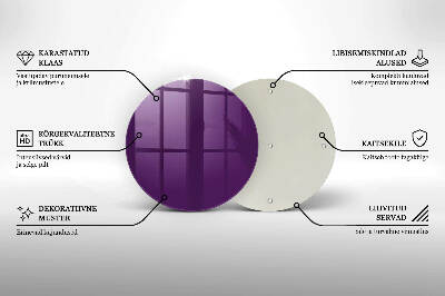 Grabkerze Untersetzer Violett