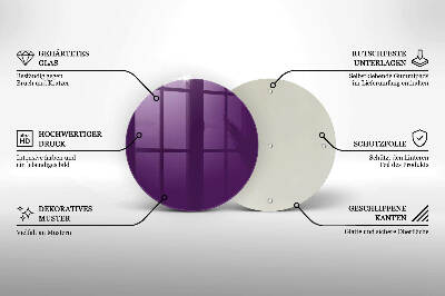Grabkerze Untersetzer Violett