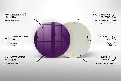 Grabkerze Untersetzer Violett