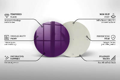 Grabkerze Untersetzer Violett