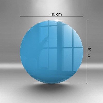 Glasplatte für Grabkerzen Farbe blau