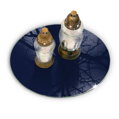 Grabkerzen Unterlage Marineblaue Farbe