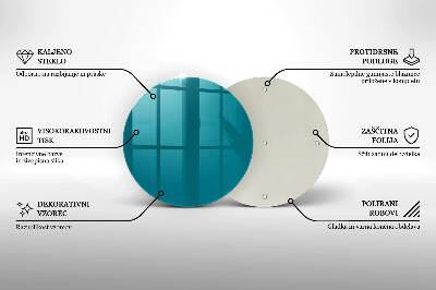 Unterlage für Kerzen Türkise Farbe