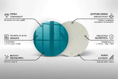 Unterlage für Kerzen Türkise Farbe