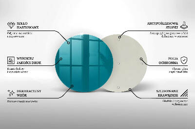 Unterlage für Kerzen Türkise Farbe