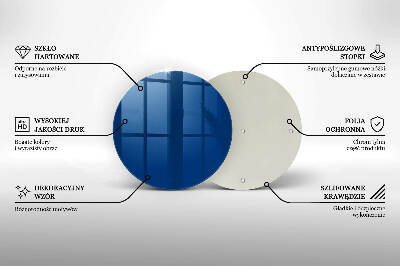 Glasuntersetzer für Grabkerze Farbe blau