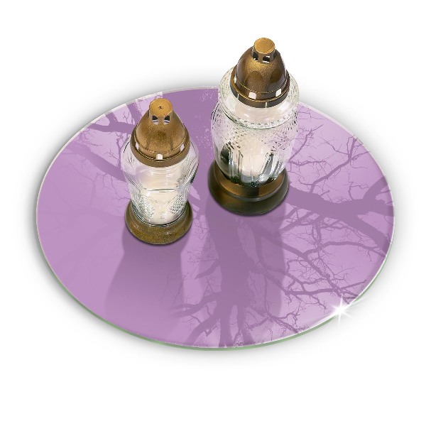 Unterlage für Kerzen Violett
