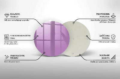 Unterlage für Kerzen Violett
