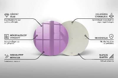 Unterlage für Kerzen Violett