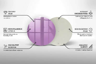 Unterlage für Kerzen Violett