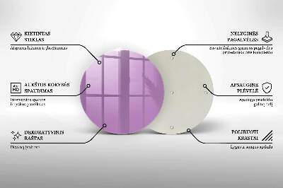 Unterlage für Kerzen Violett
