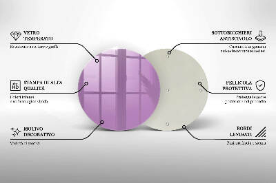 Unterlage für Kerzen Violett