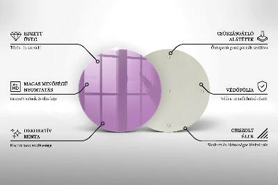 Unterlage für Kerzen Violett