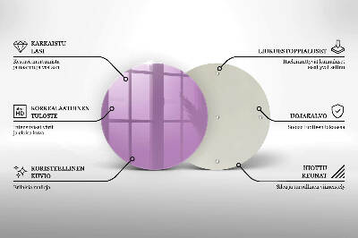 Unterlage für Kerzen Violett