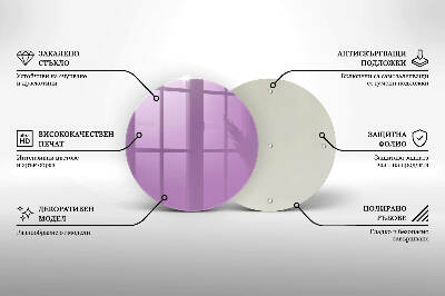 Unterlage für Kerzen Violett