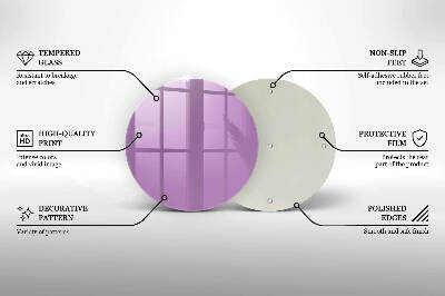 Unterlage für Kerzen Violett