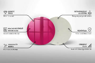Glasunterlage für Grabkerzen Farbe rosa