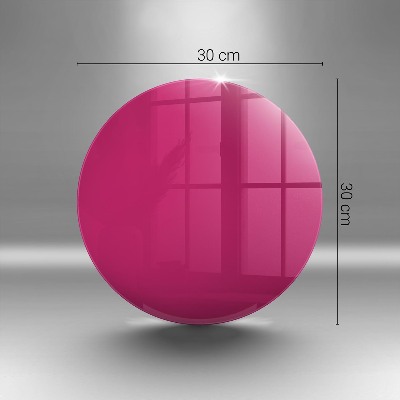 Glasunterlage für Grabkerzen Farbe rosa