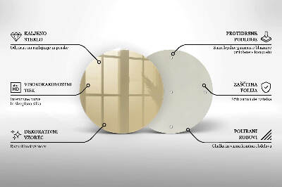 Grabkerze Untersetzer Beige Farbe