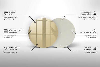 Grabkerze Untersetzer Beige Farbe
