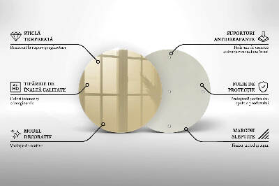 Grabkerze Untersetzer Beige Farbe