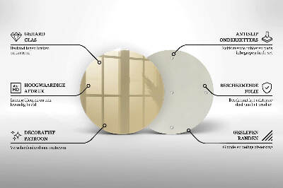 Grabkerze Untersetzer Beige Farbe
