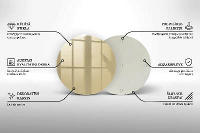 Grabkerze Untersetzer Beige Farbe