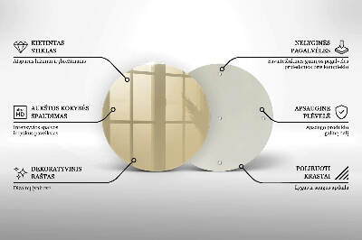 Grabkerze Untersetzer Beige Farbe