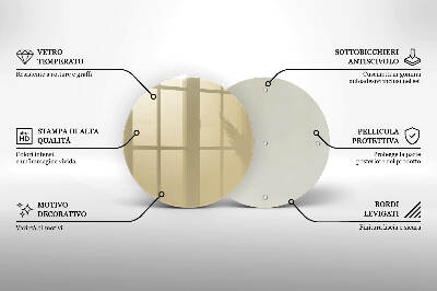 Grabkerze Untersetzer Beige Farbe