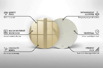 Grabkerze Untersetzer Beige Farbe