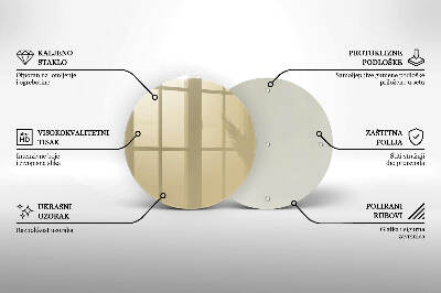 Grabkerze Untersetzer Beige Farbe
