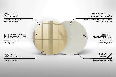 Grabkerze Untersetzer Beige Farbe
