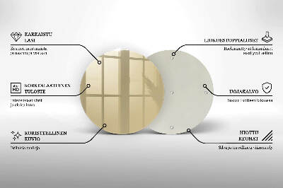 Grabkerze Untersetzer Beige Farbe