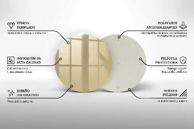 Grabkerze Untersetzer Beige Farbe