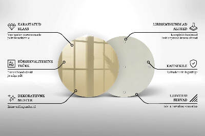 Grabkerze Untersetzer Beige Farbe