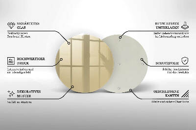 Grabkerze Untersetzer Beige Farbe