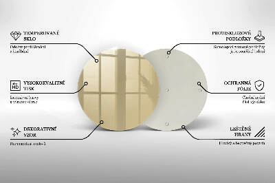 Grabkerze Untersetzer Beige Farbe