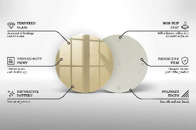 Grabkerze Untersetzer Beige Farbe