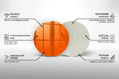 Grabkerzen Unterlage Orange Farbe