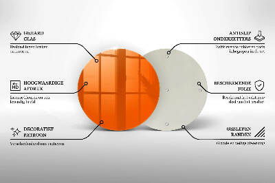 Grabkerzen Unterlage Orange Farbe