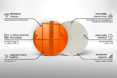 Grabkerzen Unterlage Orange Farbe