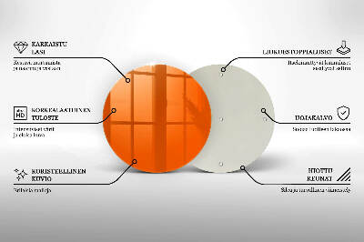 Grabkerzen Unterlage Orange Farbe