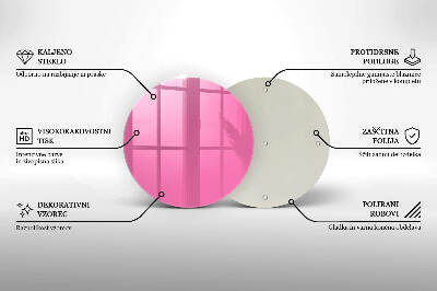 Unterlage für Kerzen Farbe rosa