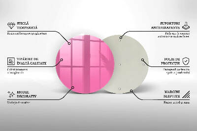 Unterlage für Kerzen Farbe rosa