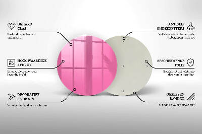Unterlage für Kerzen Farbe rosa