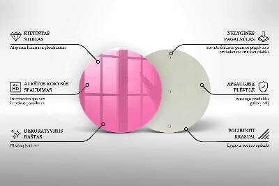 Unterlage für Kerzen Farbe rosa