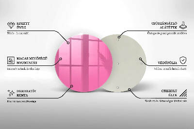 Unterlage für Kerzen Farbe rosa